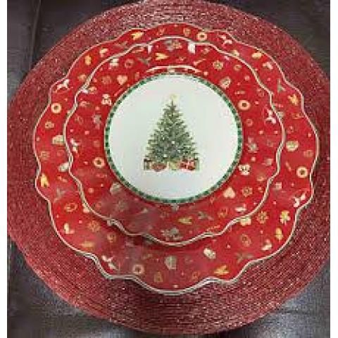Farfurie Anul Nou 21cm portelan