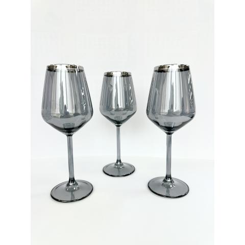 Бокалы для вина SILVER, 6 штук