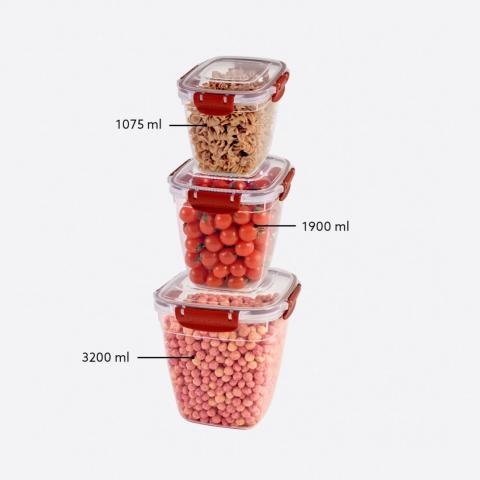Набор из 3 воздухонепроницаемых контейнеров MASTER