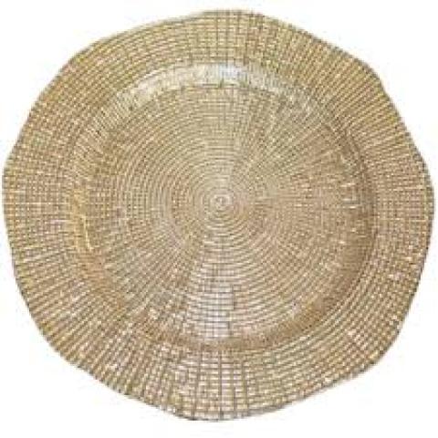 Farfurie din sticla colorata d-32cm