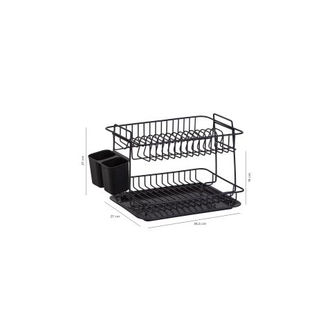 Сушка для посуды черный металл