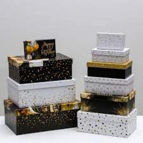 Подарочная коробка 33x25x14cm  (11 моделей, 10 размеров)