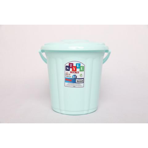 Ведро с крышкой 5лт Стиль Dunya Plastik