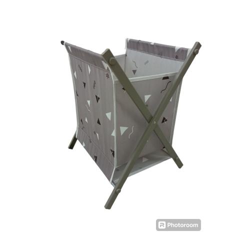Корзина для белья текстиль 44x31x37см