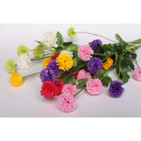 Цветы искуственные полевые 80см 6 бут.