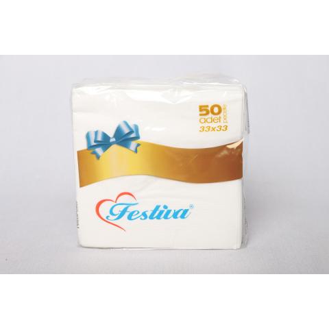 Салфетка бумажная "Festiva" 33X33 50шт