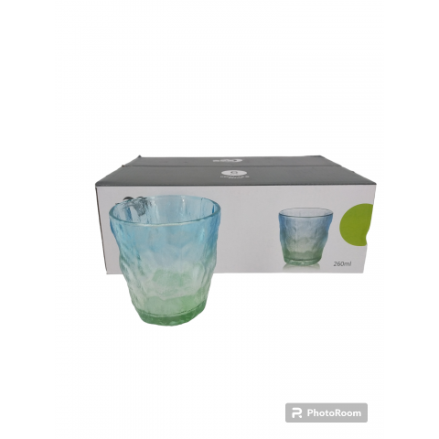 Стакан стекло 260мл набор 6шт DELI GLASSWARE