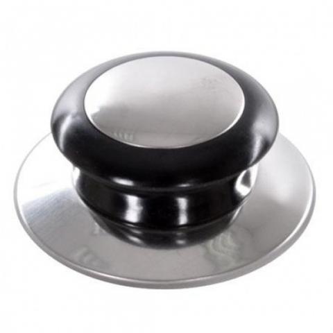 Ручка для крышек нержавейка-бакелит 6см