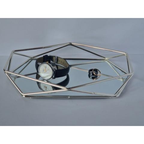 Поднос зеркальный 34 х 32см