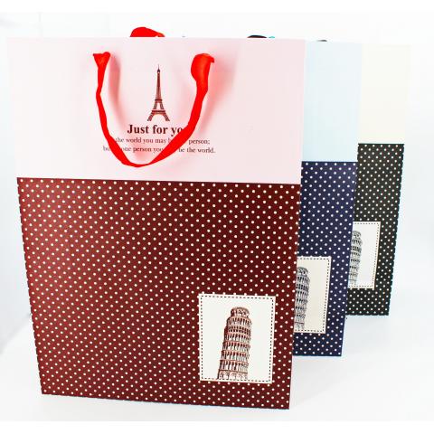 Пакет подарочный 44х32х10см бумажный MIх