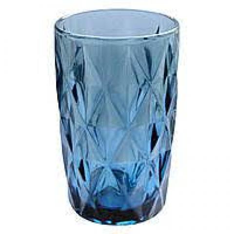 Бокал цветное стекло BLUE, набор 6 штук