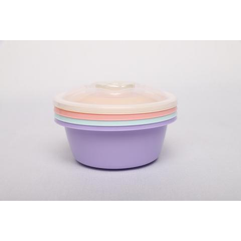 Миска круглая с крышкой 1л Dunya Plastik