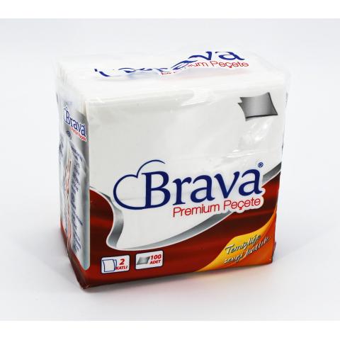 Салфетка в рестораном стиле "BRAVA" 24x24см 100шт