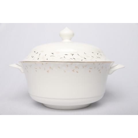 Супник с крыйшкой фарфоровый