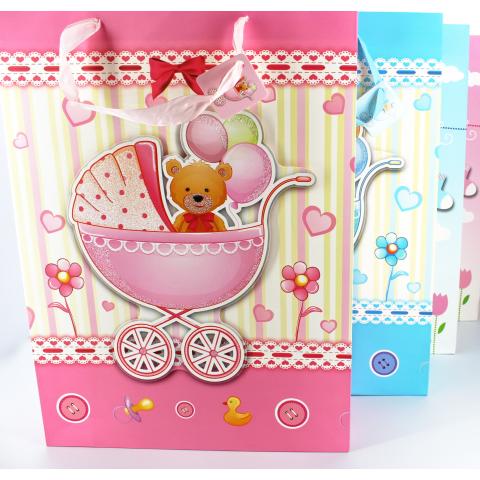 Пакет подарочный 44х32х10см бумажный MIх