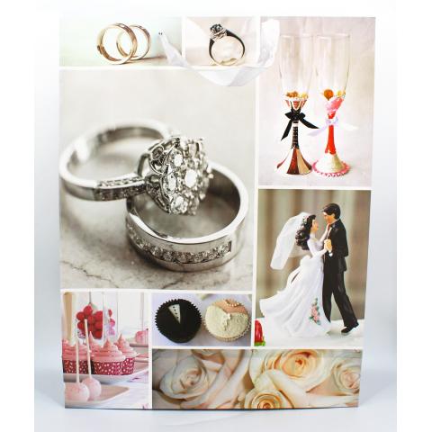 Пакет подарочный 43х55х15см бумажный