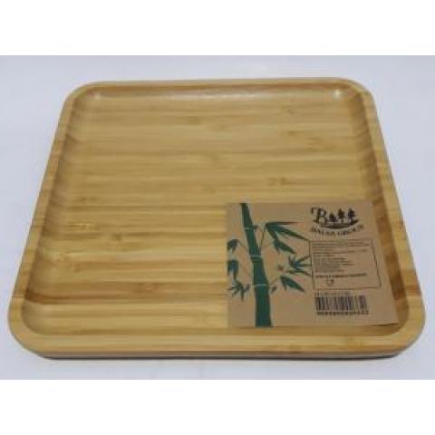 Тарелка 25x25см бамбук