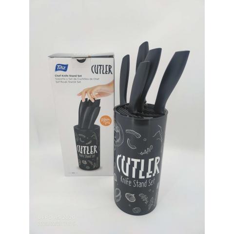 Набор 5 ножей с подставкой Titiz