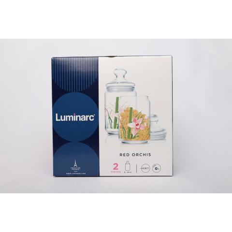 Банка 1л "RED ORCHIS", набор 2шт