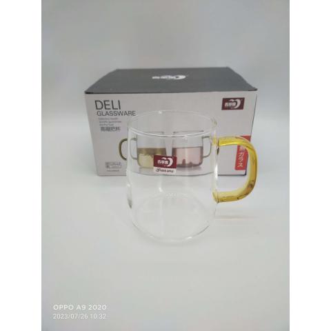 Кружка стекло 520мл набор 4шт DELI GLASSWARE