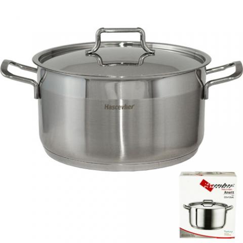 Кастрюля 4,5л с крышкой 22х12cм Anet Hascevher