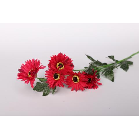 Цветы искуственные полевые 72см 5 бут.