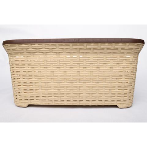 Корзина для белья Раттан 50лт Dunya Plastik