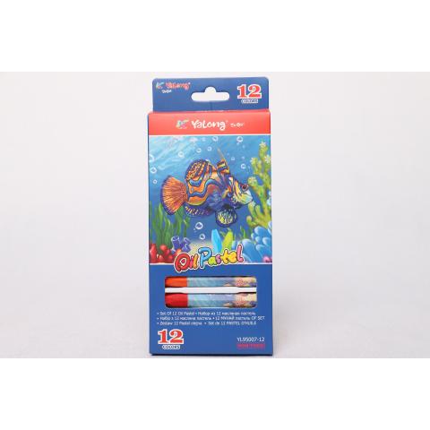 Карандаши цветные масленные набор 12шт