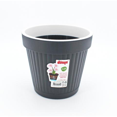 Вазон для цветов 2300мл Рим Dunya Plastik