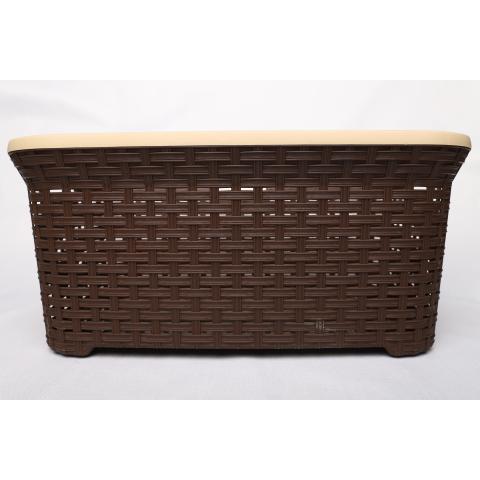 Корзина для белья Раттан 35лт Dunya Plastik