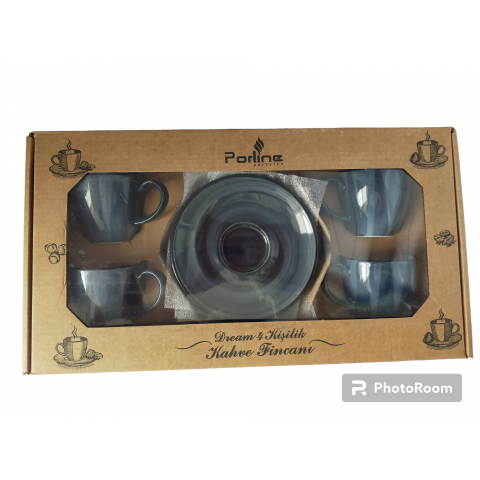 Чашка с блюдцем кофе набор 4шт 60мл