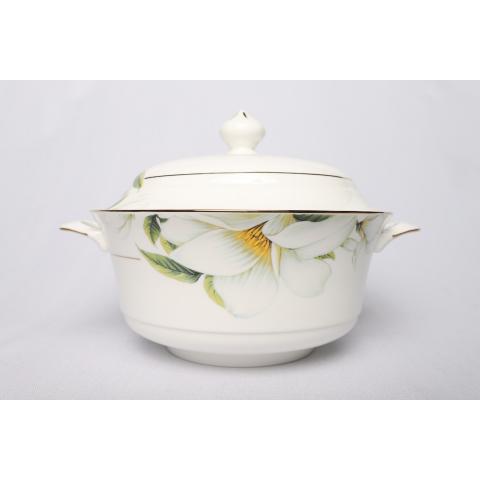 Супник с крыйшкой фарфоровый