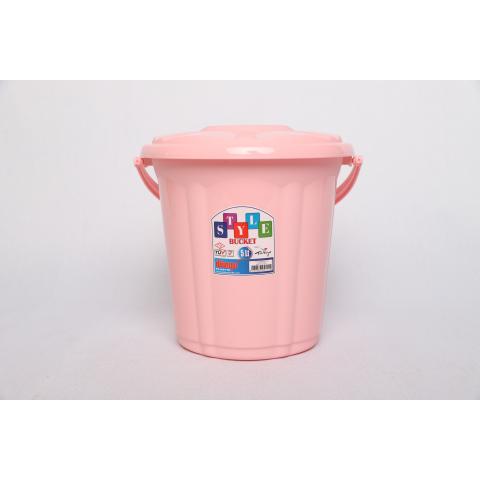 Ведро с крышкой 5лт Стиль Dunya Plastik