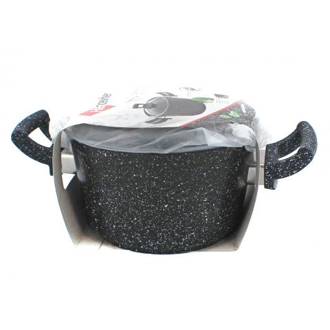 Кастрюля со стеклянной крышкой Granit 16x9,5см