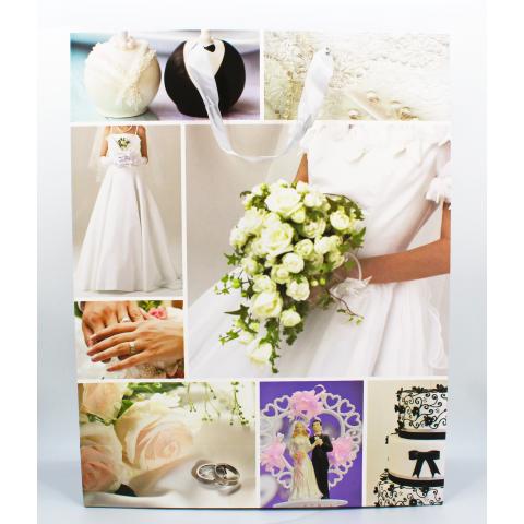 Пакет подарочный 43х55х15см бумажный